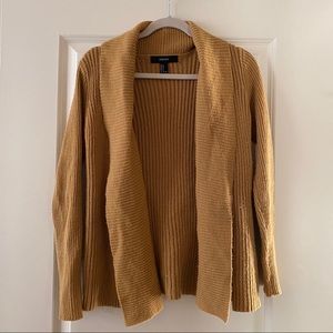 Mustard yellow cardigan forever 21 size small